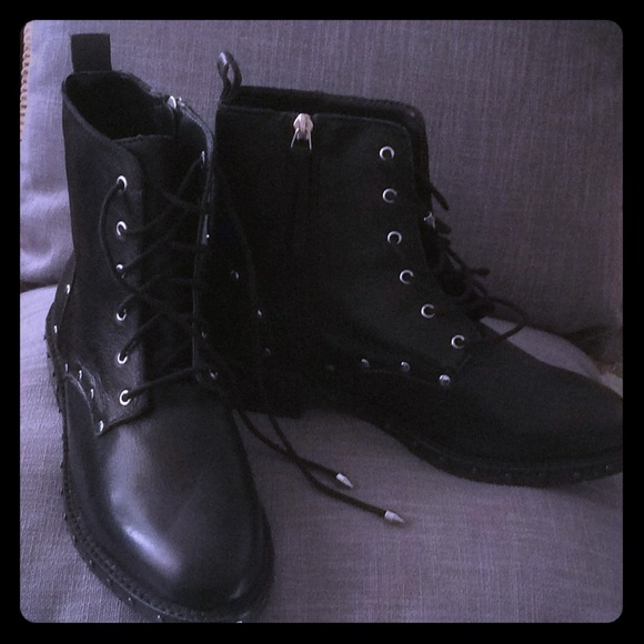 Rebecca Minkoff Shoes - Rebecca Minkoff Gerry Studded Combat Botties